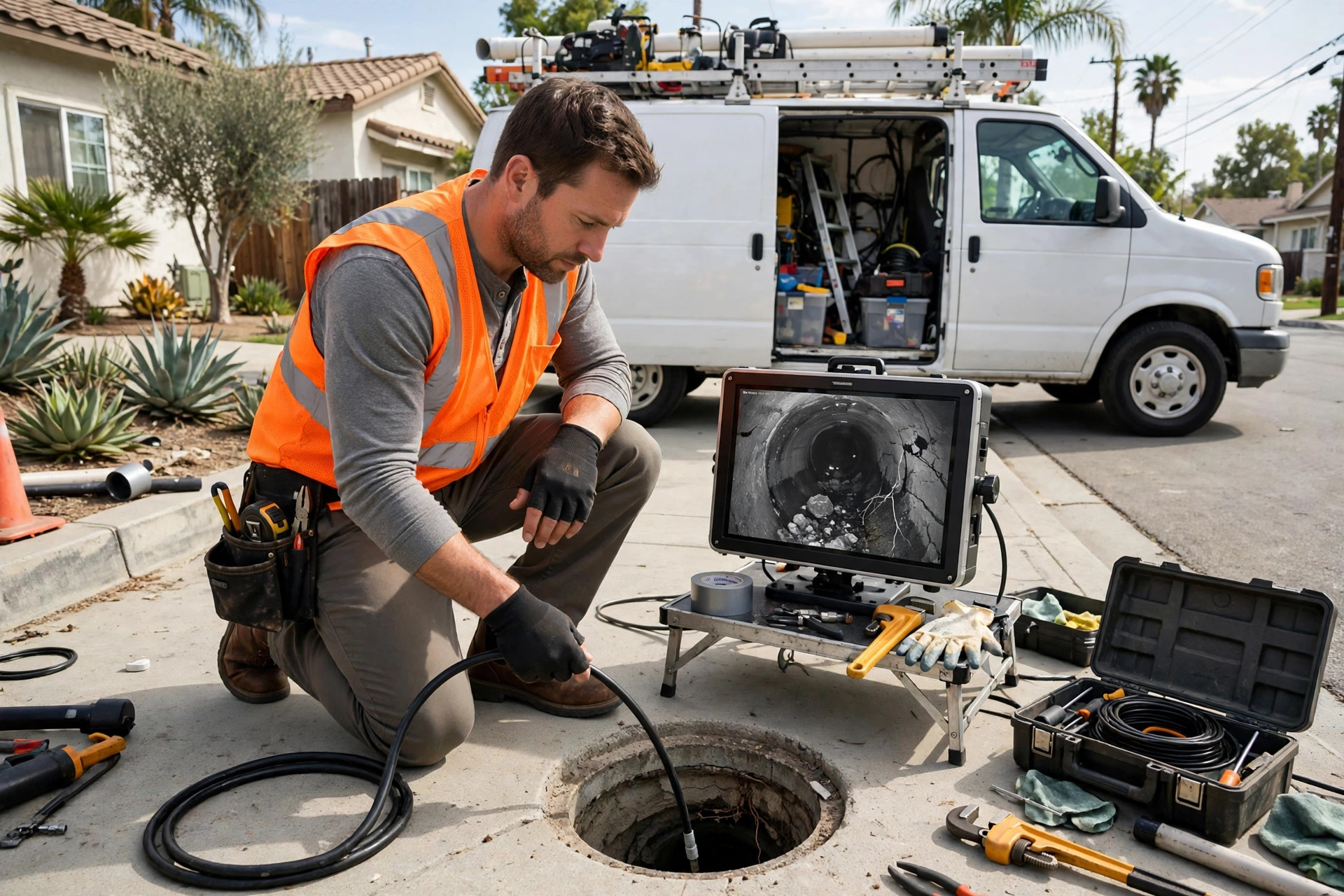 Service photo: Sewer Camera Inspection