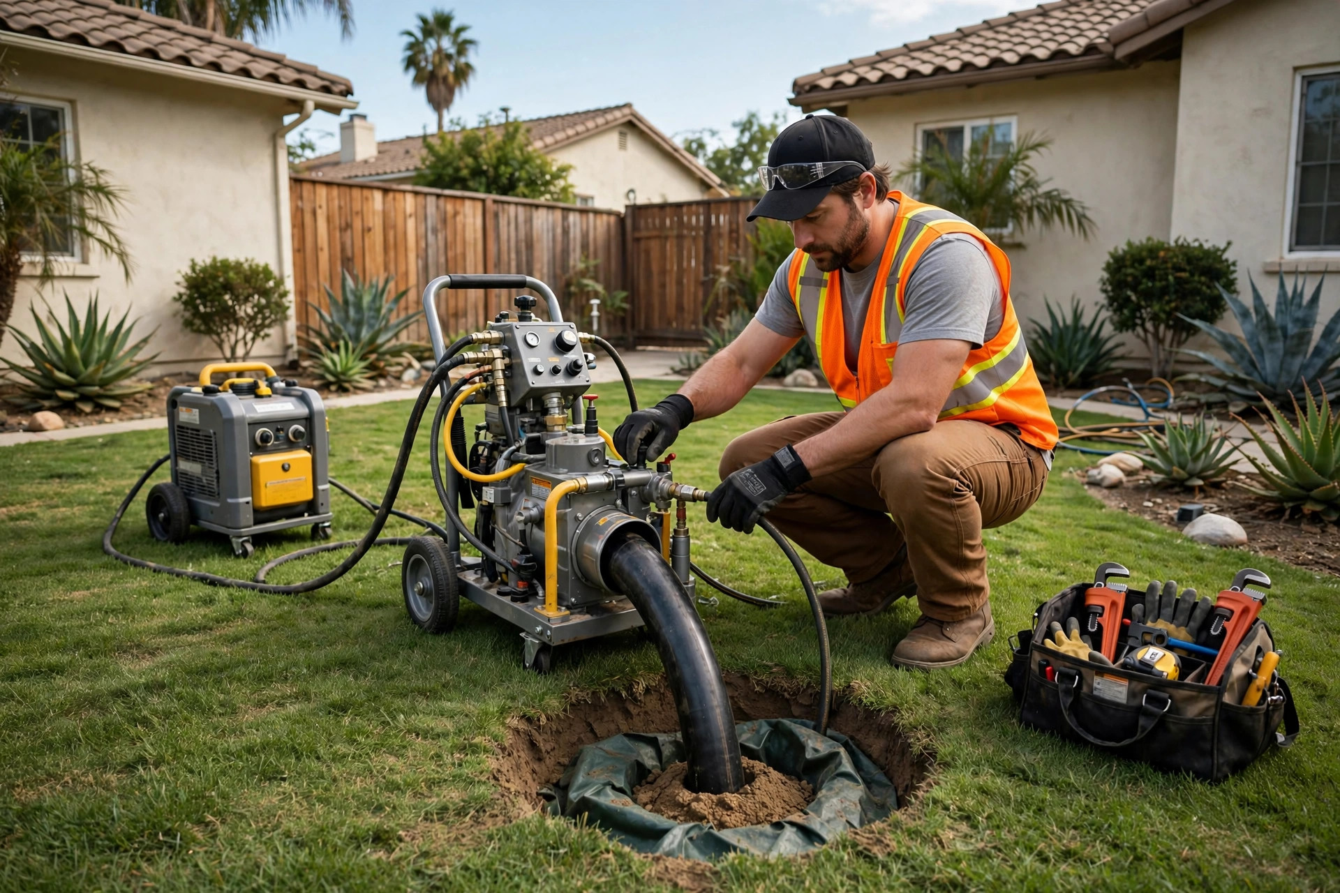 Service photo: Trenchless Sewer Replacement